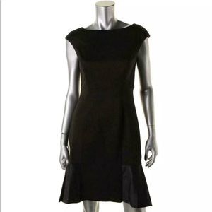 American Living Dress Faux leather Trim Black 10